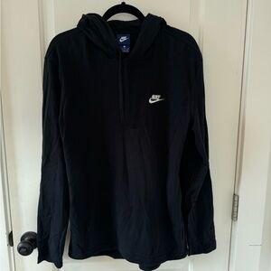 Nike Men’s Black Pull Over Hoodie | Medium